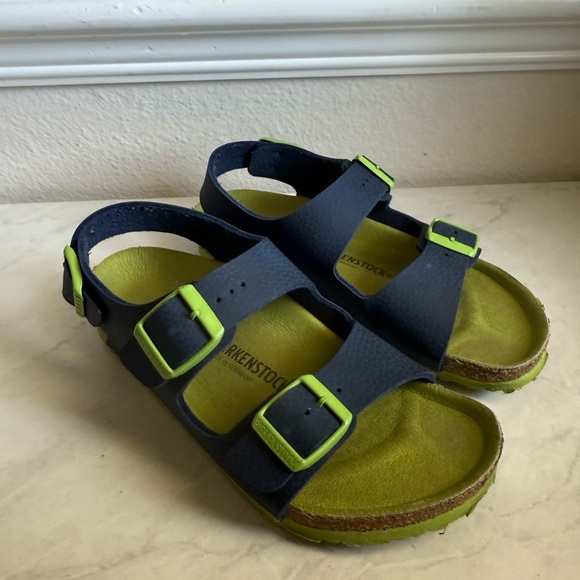 Birkenstock Blue and Green Sandals with Adjustable Straps - Picture 2 of 6